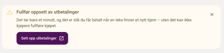 Sette opp utbetaling på Loopyty: fylle inn detaljer og IBAN
